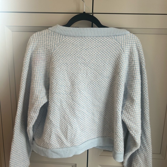 Soft light blue and white Zara Cardigan - Picture 3 of 5